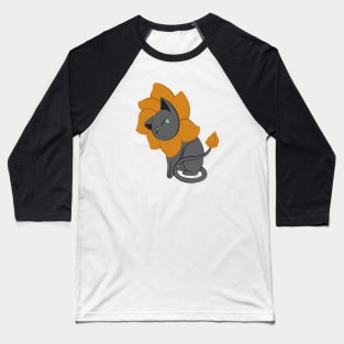 Flower Kitten Baseball T-Shirt